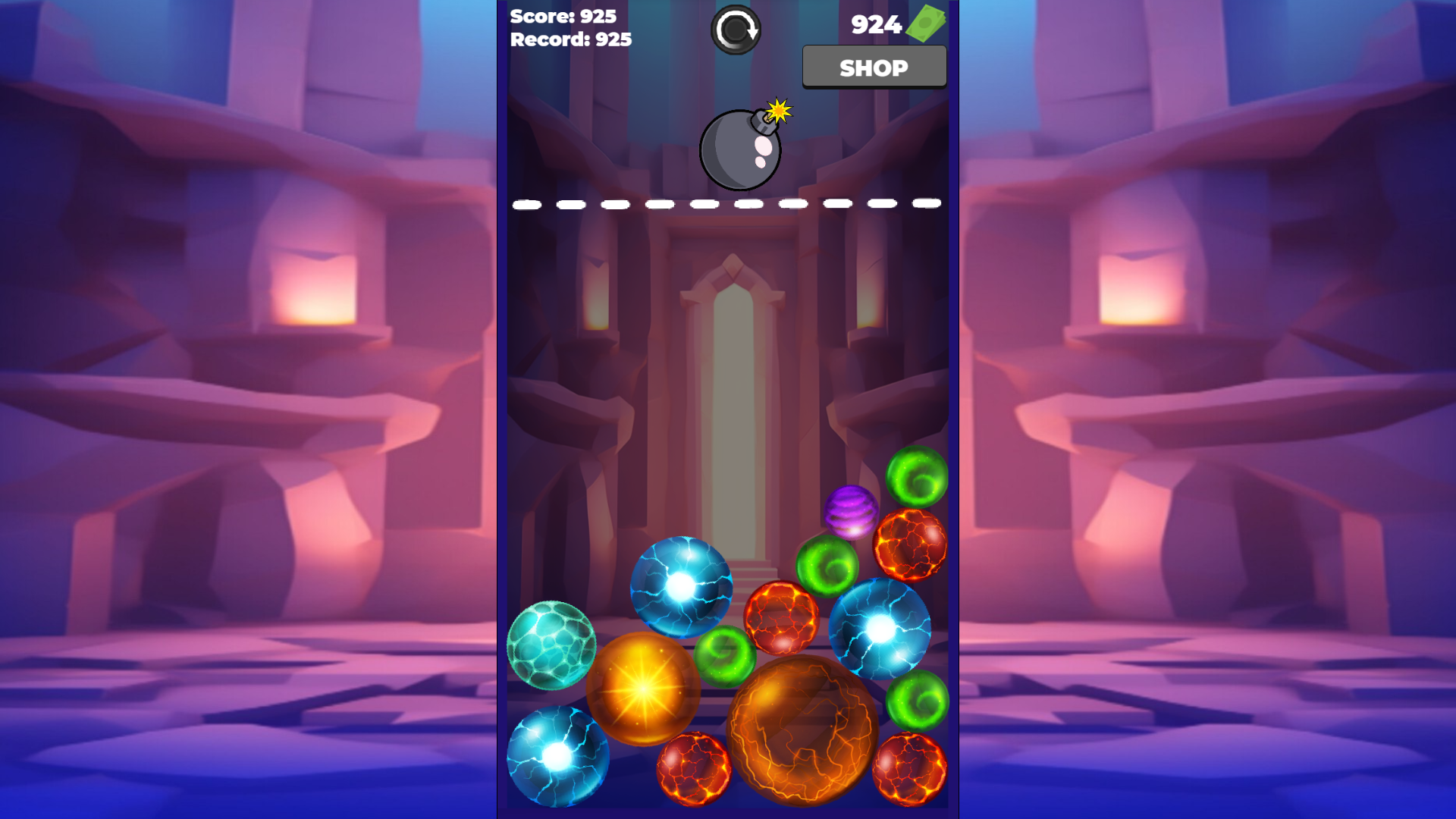 Connect the balls together screenshot