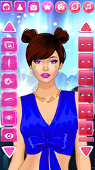 green emerald velvet dress Famous Doll Fashion: Star Show Makeup and Dress Up Girls Games