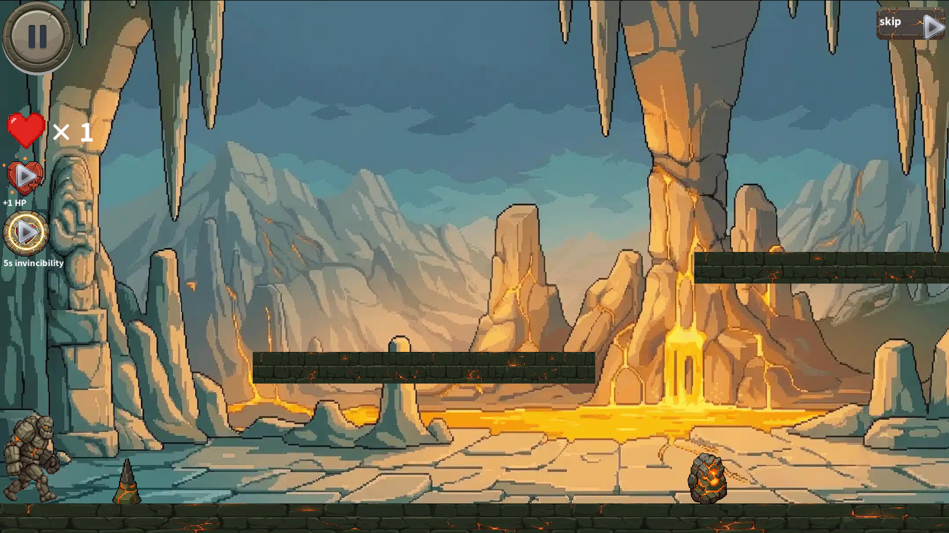 Stoneman: Lava Escape — screenshot 1
