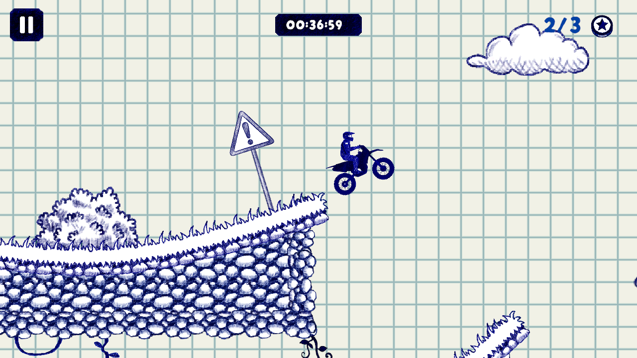 Stunt Bike 2D Paper Race — screenshot 4