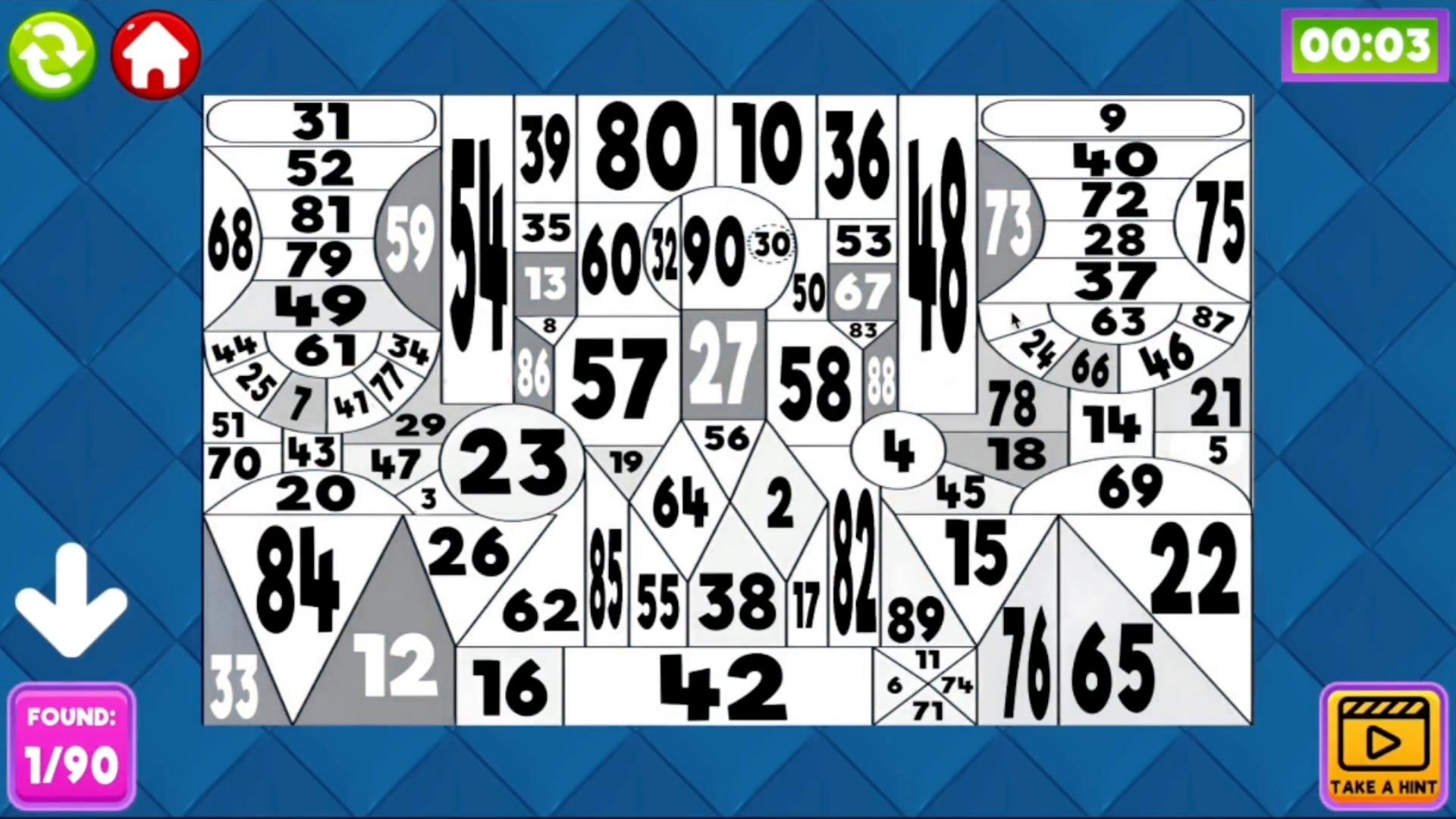 The Digital Puzzle: Find all the numbers! screenshot