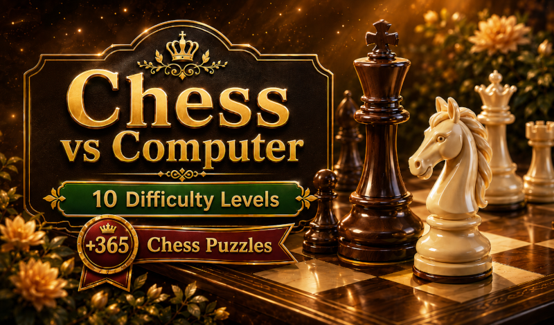 Chess vs Computer: 10 Difficulty Levels game cover
