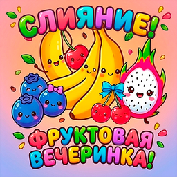 Слияние! Фруктовая вечеринка!