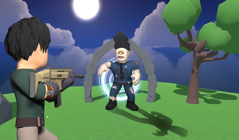 Roblocraft: Zombie Attack game cover