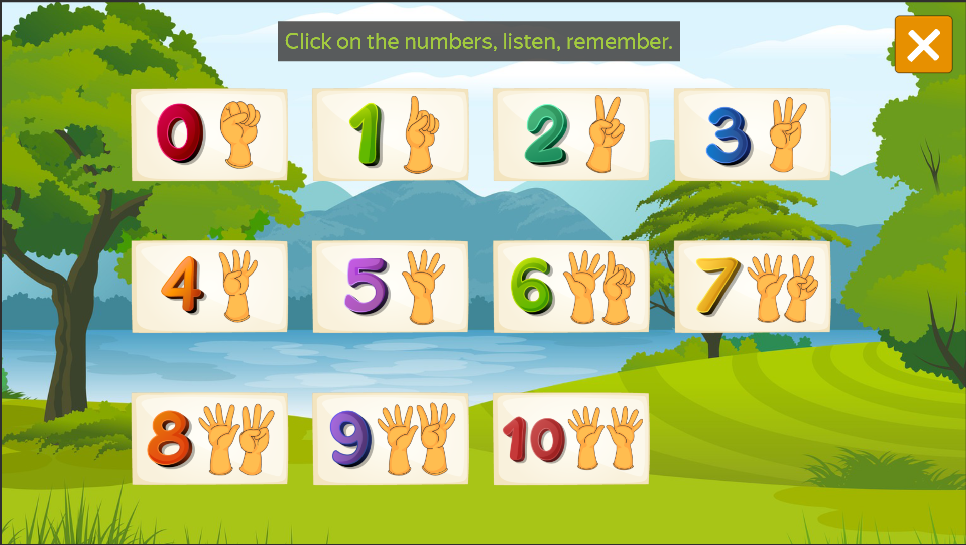 Learning Numbers 0 to 10 screenshot