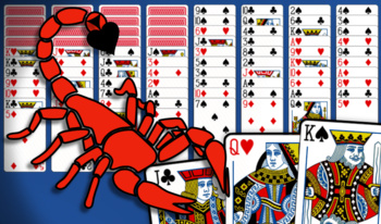 Scorpion Solitaire - Büyük Oyun Kartları