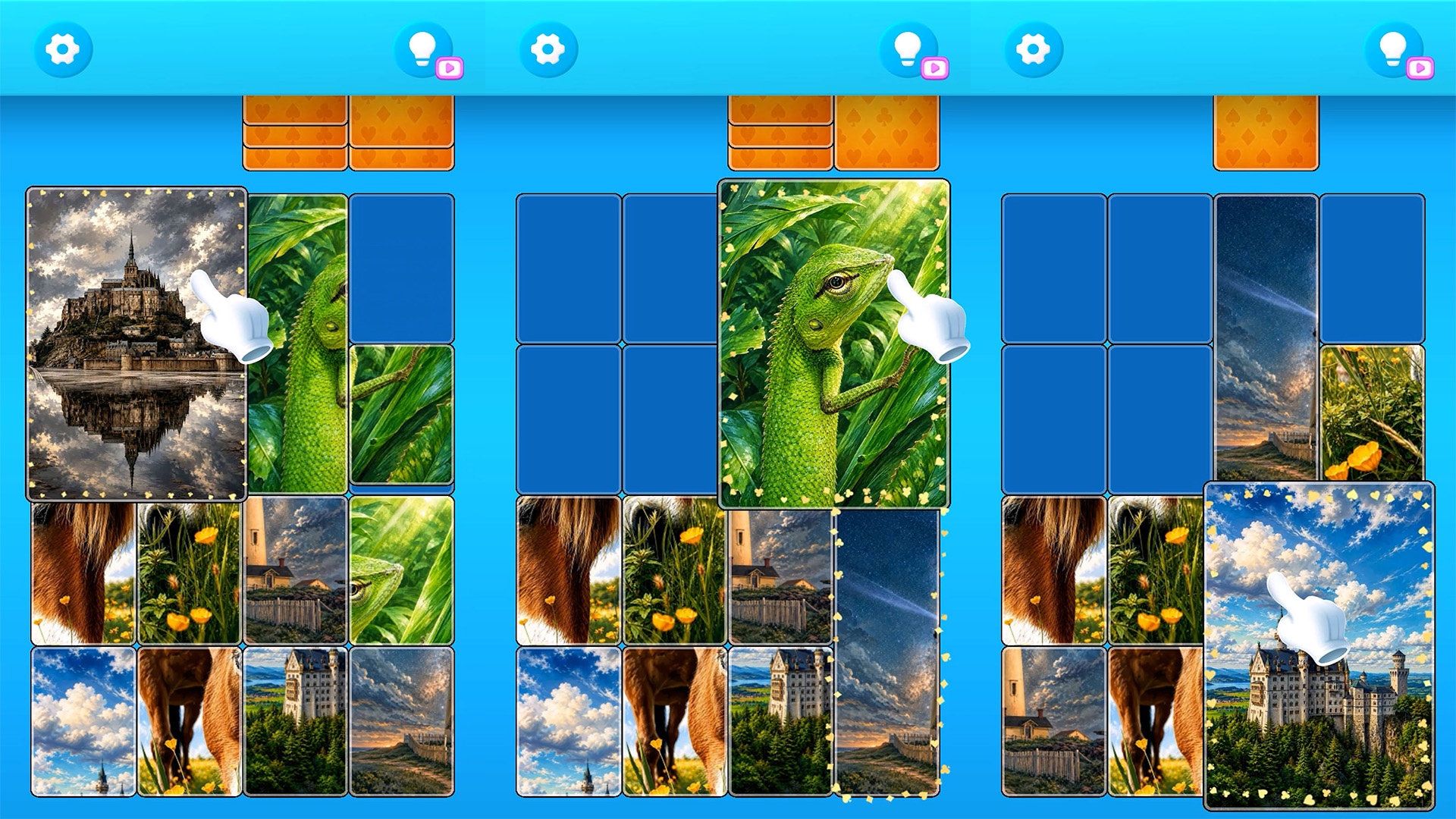 Падающие пазлы: Пасьянс — screenshot 3