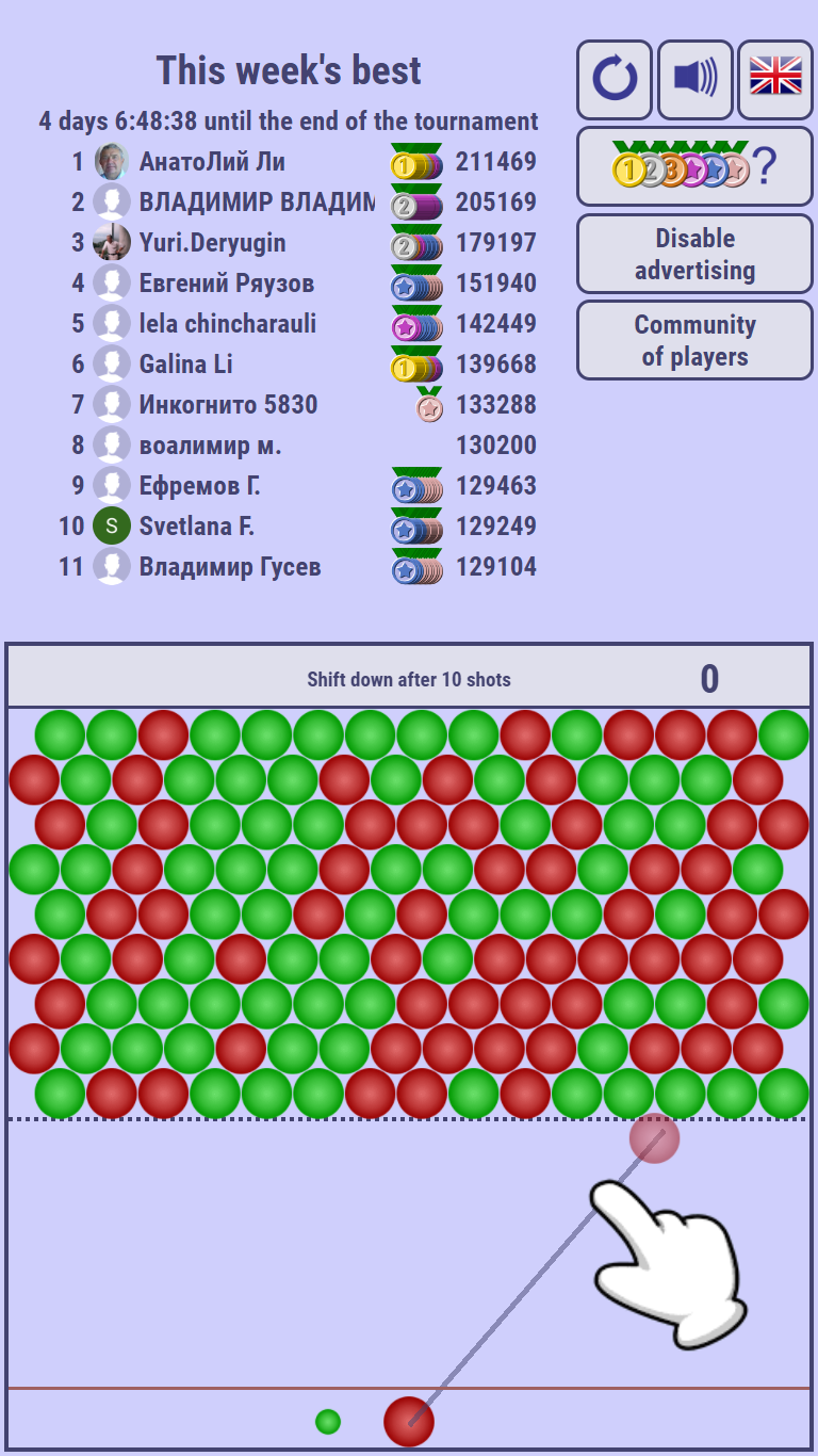 Weekly Tournament Bubble Shooter screenshot 3