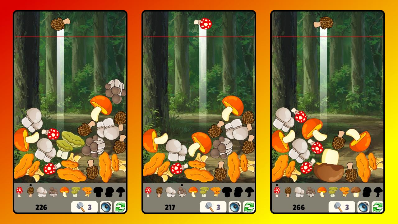 Merge Mushrooms: Forest Connect 2048 screenshot