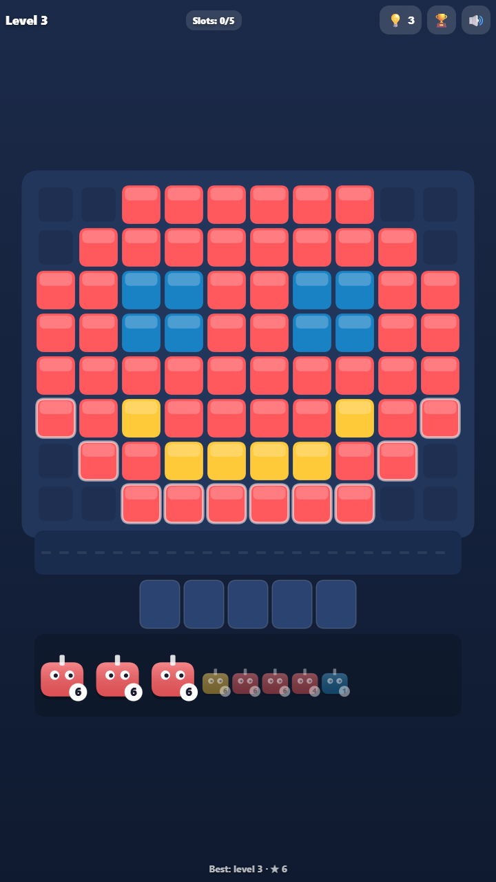 Pixel Salvo: Color Blast Puzzle screenshot 3