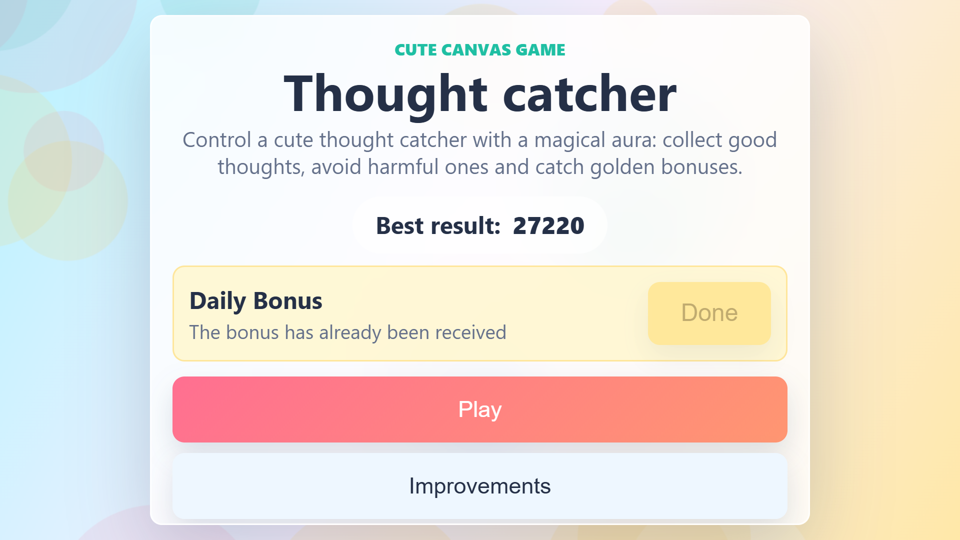 Thought Catcher — screenshot 1