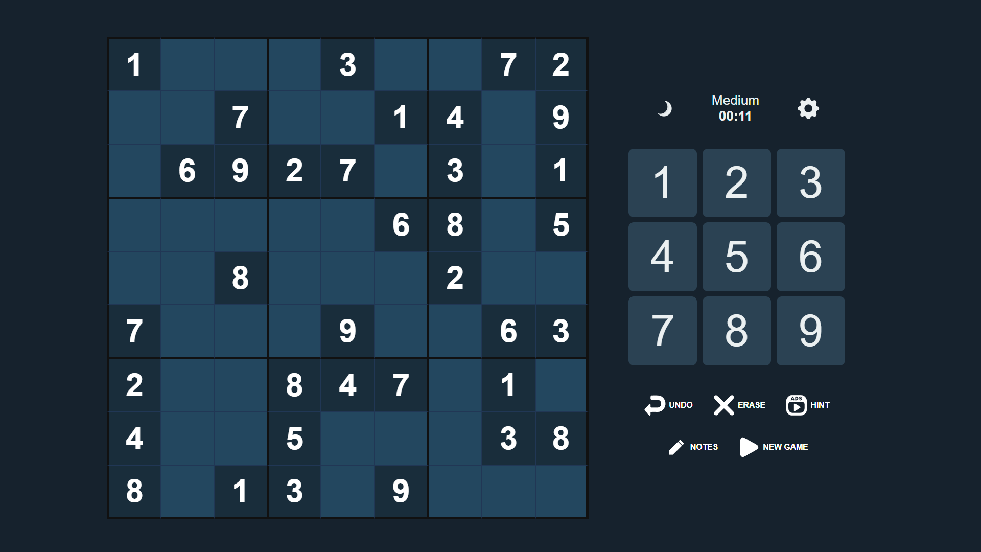 Classic Sudoku — screenshot 2