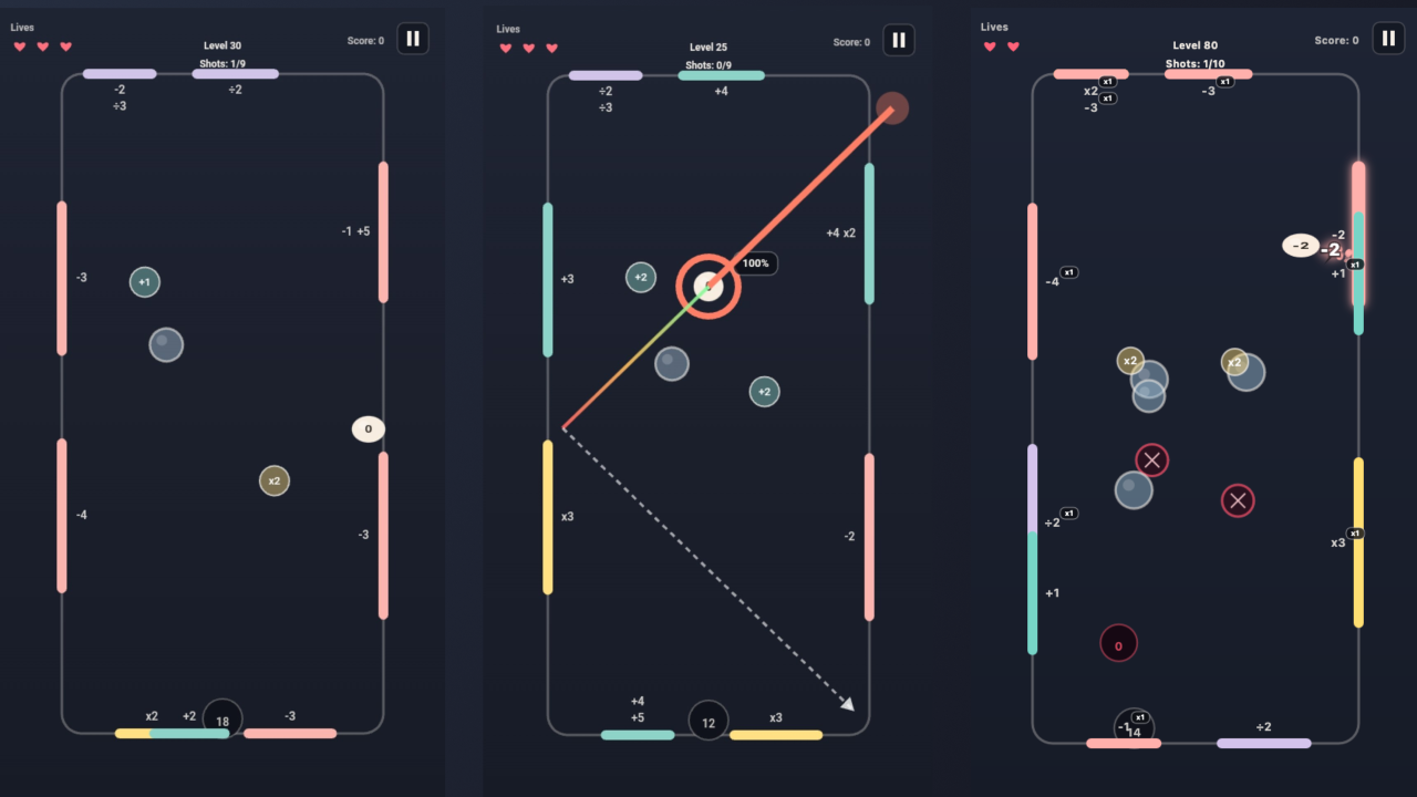 Sum Billiards: Ball Puzzle — screenshot 2