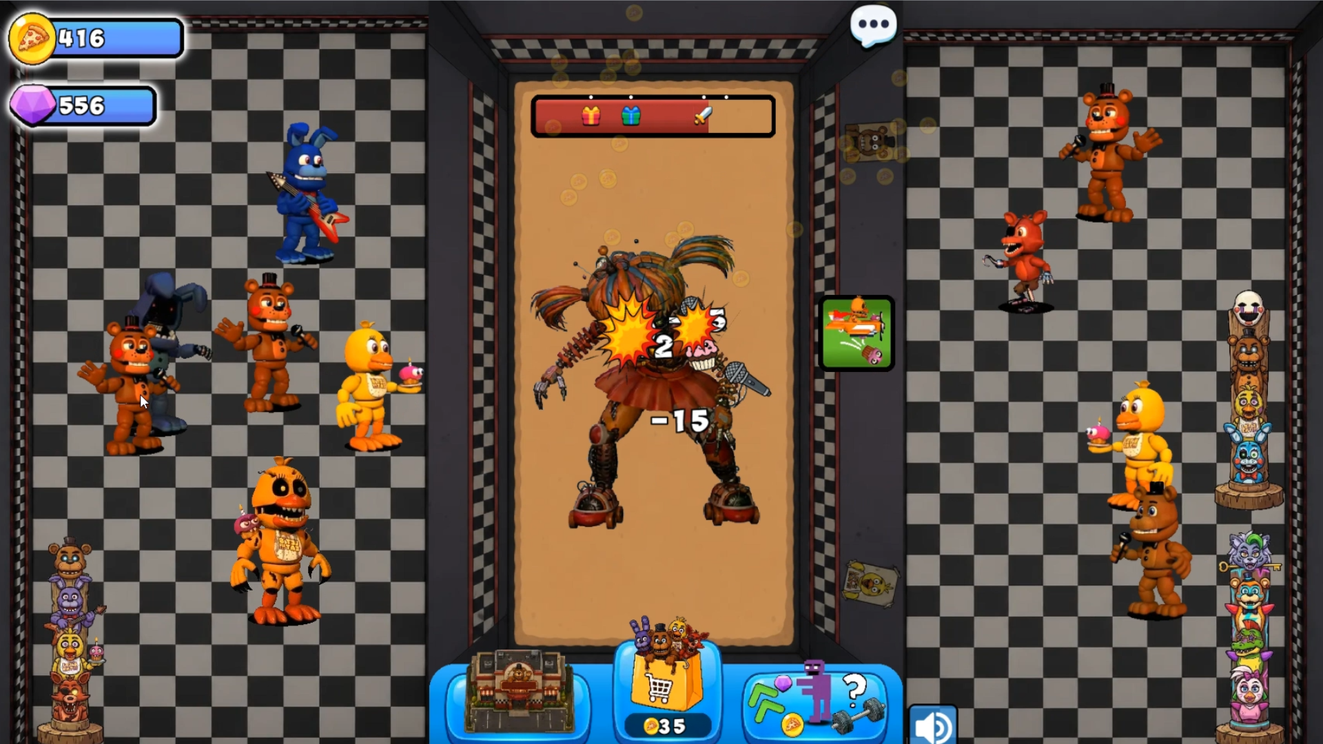FNaF Merge Battles: Defeat Animatronic Enemies — screenshot 8