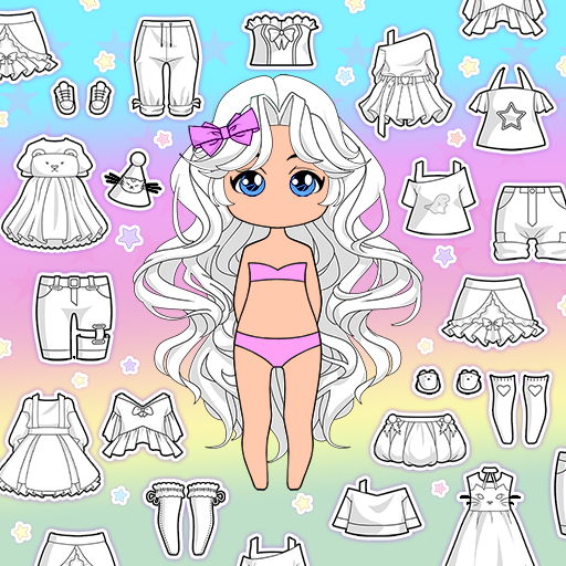 Chibi Dress Up & Coloring icon