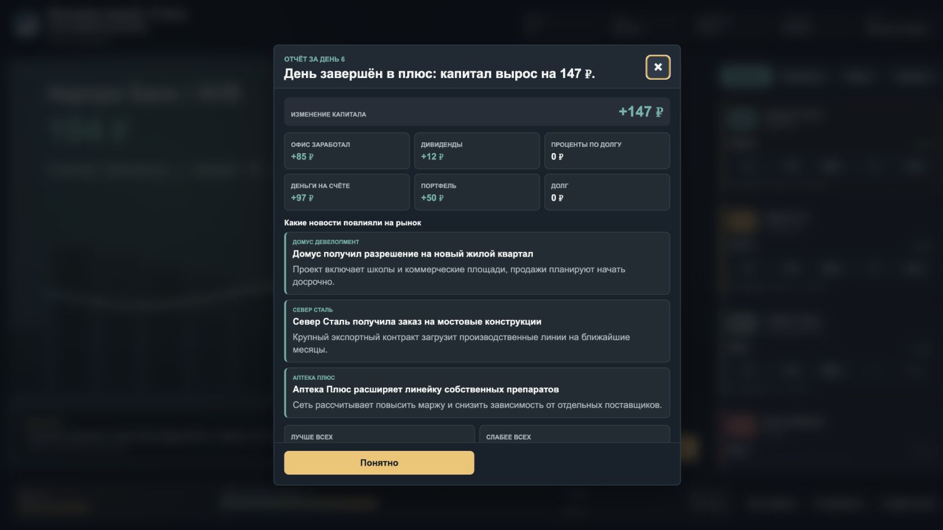 Империя акций: Стань легендой рынка — screenshot 7