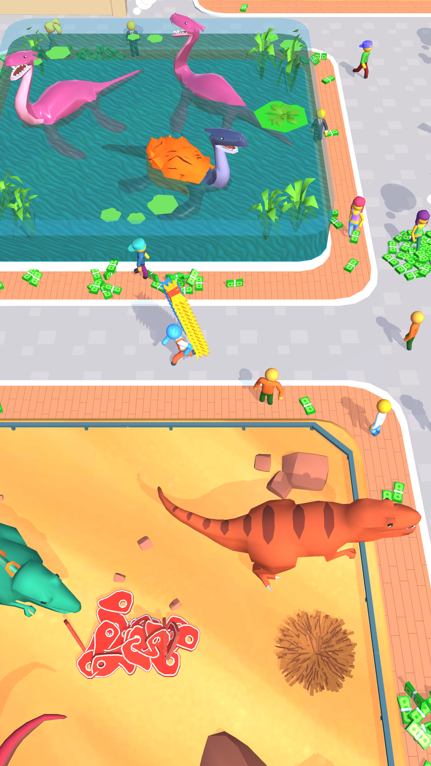 Jurassic Park: Dino Island and Farm Idle Tycoon 3D screenshot 13