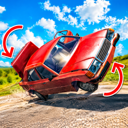 Crash-drive a car