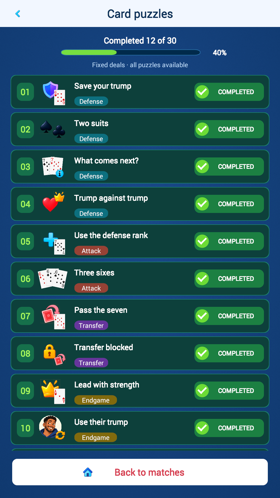 Durak: Throw-in, Transfer and Puzzles screenshot 7