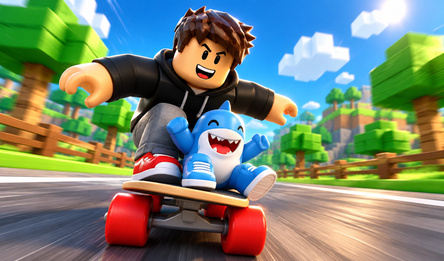 Collect Brainrots on a Skateboard Online