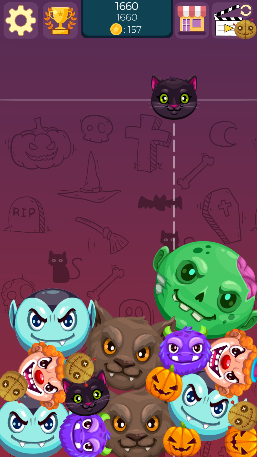 Halloween: monsters merge screenshot 7