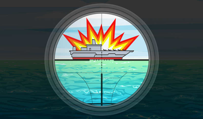 Underwater Ghost Torpedo attack game cover