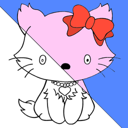 Кошки и котята - Раскраски