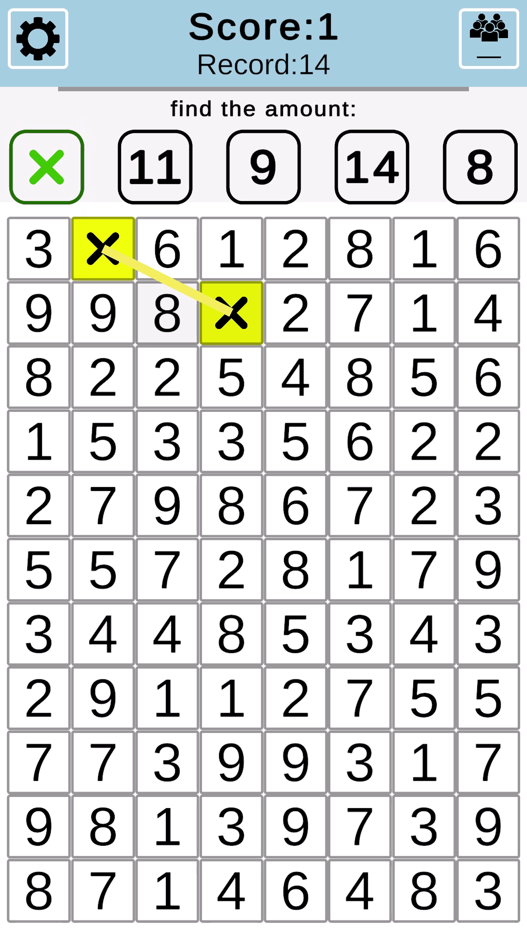 Sum numbers: find a pair for the sum screenshot 4
