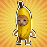 Banana Cat Runs Somewhere Meme Clicker
