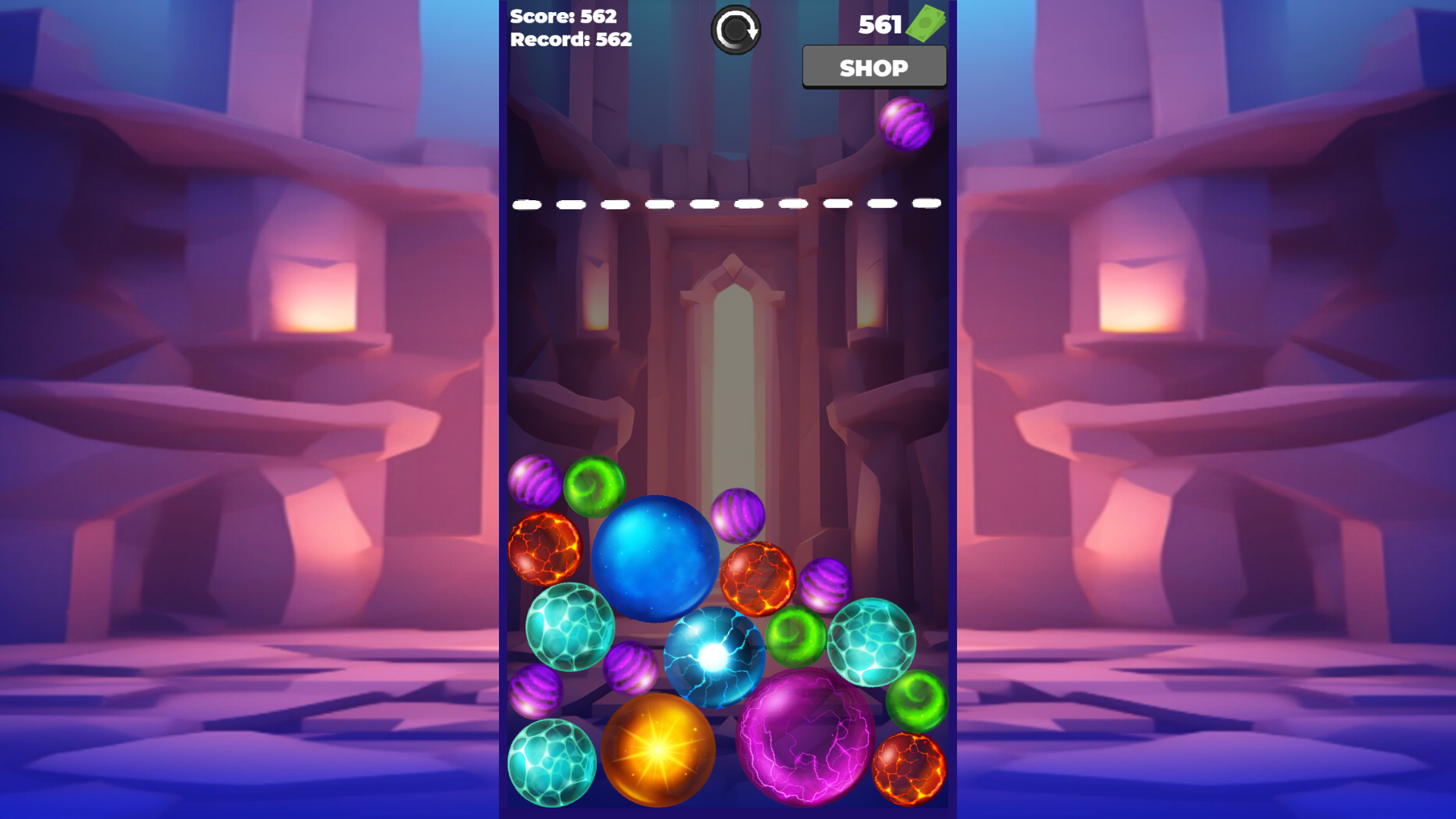 Connect the balls together screenshot