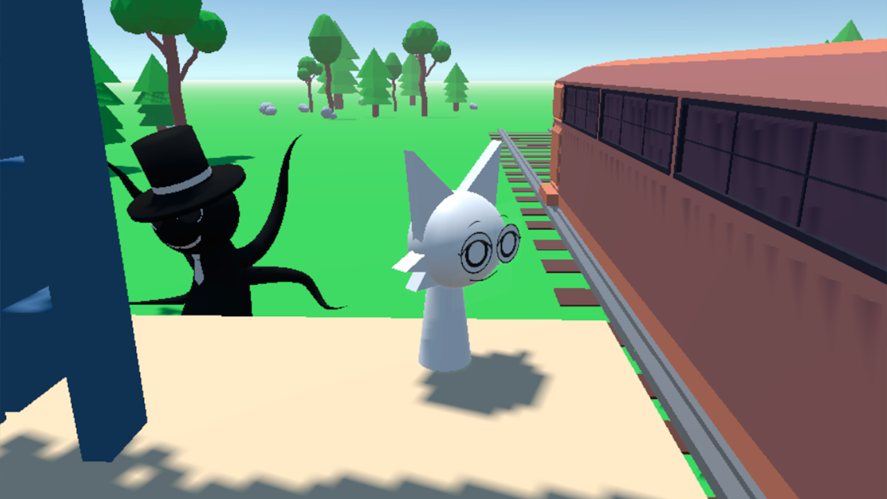 Sprunki 3D: Hide and Seek in the City screenshot