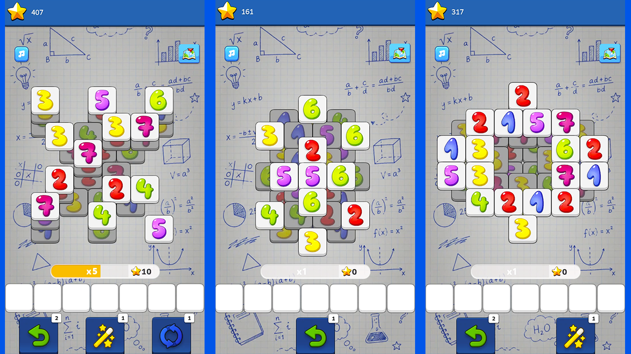 Математический Маджонг — screenshot 1