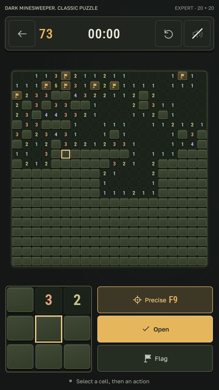 Dark Minesweeper. Classic puzzle screenshot 5