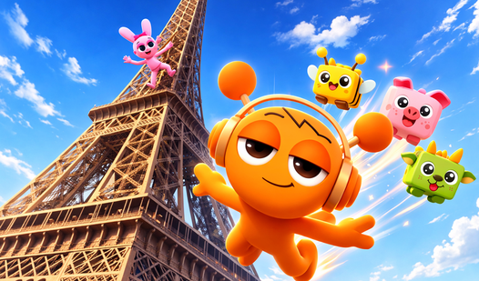 Обби Гоняет на Тележке