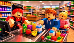 Obby Cashier: Supermarket Simulator