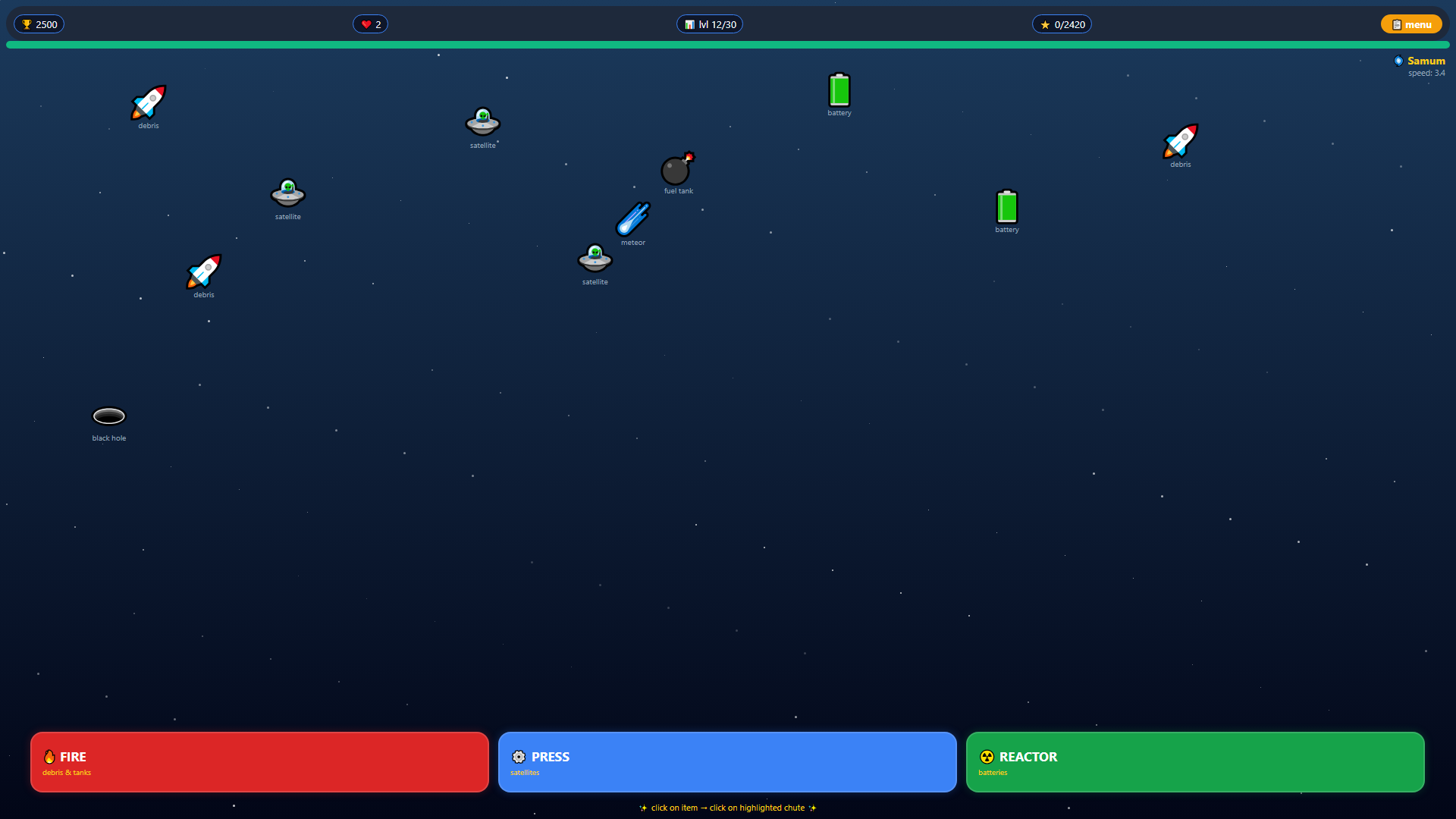 Space sorter — screenshot 1