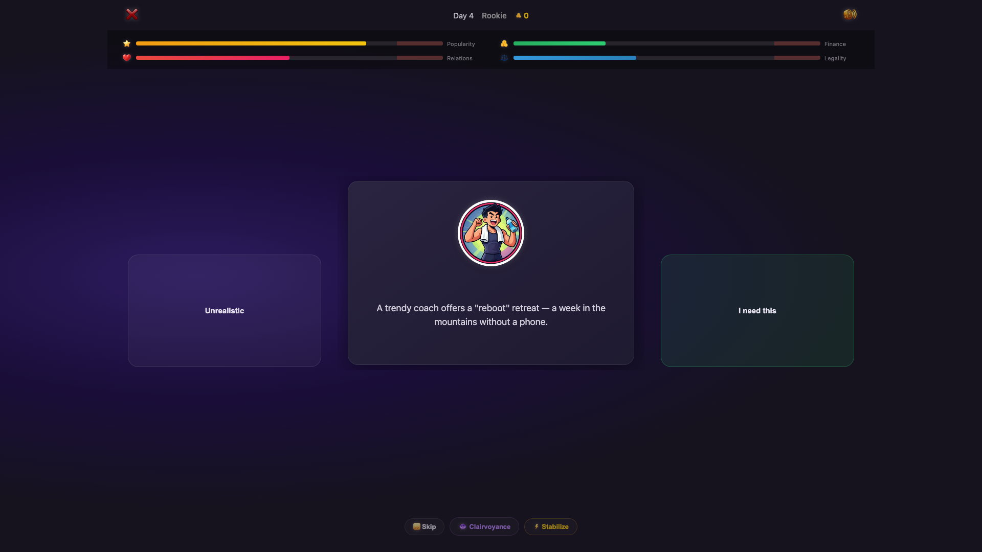 Path to Fame: Card game — screenshot 2