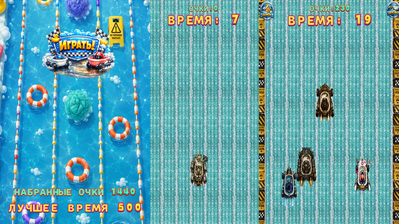 Мыльный форсаж гонки на ванах — screenshot 1
