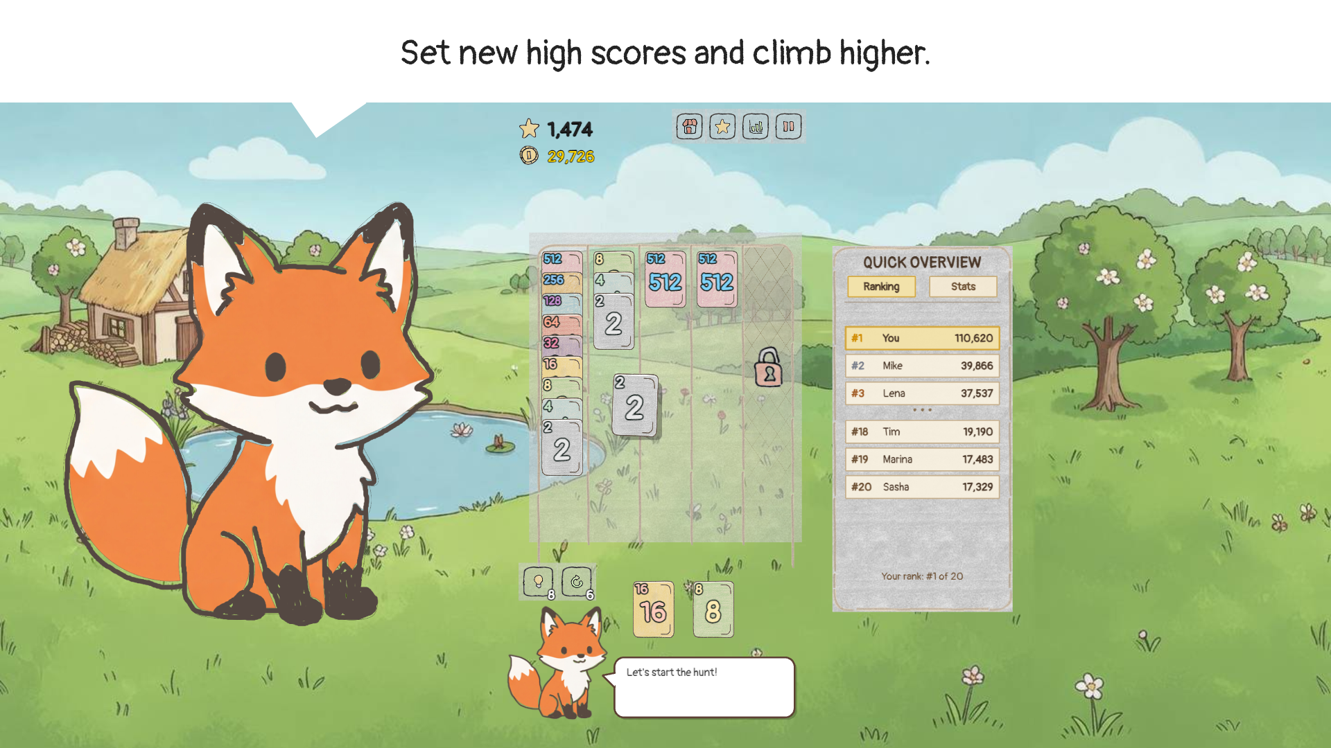 Cards, Merge and Two Geese: 2048 — screenshot 4