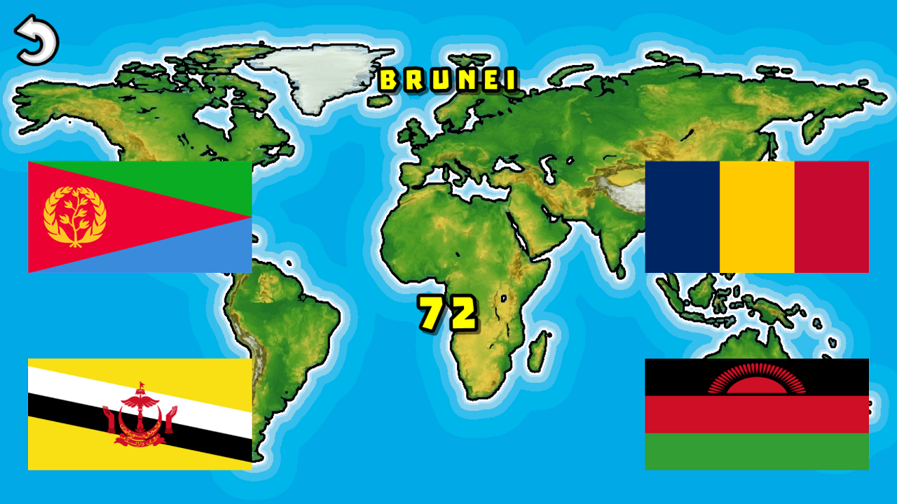 Choose the Flag of the Country screenshot