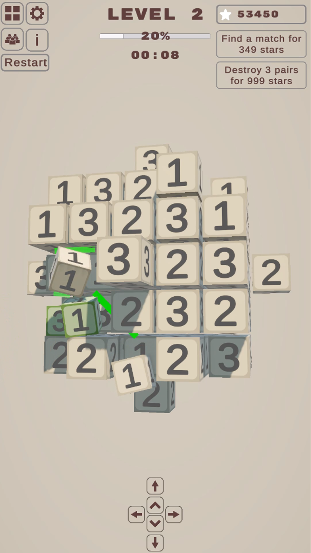 Numbers 3D Cubes: Disassemble Figure screenshot 6
