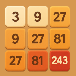 Плитки 2048: теперь тройки!