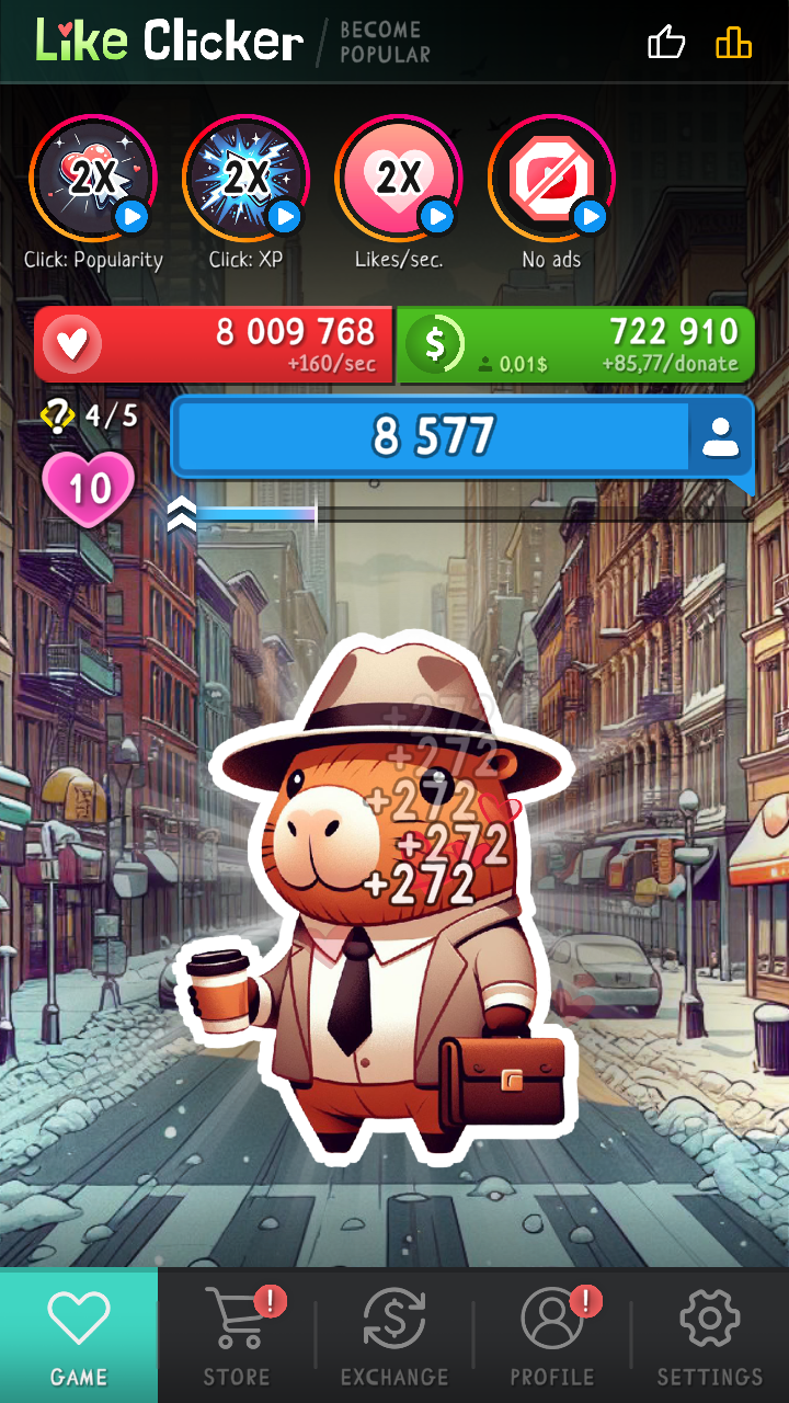 Like Clicker: Become Popular screenshot 9