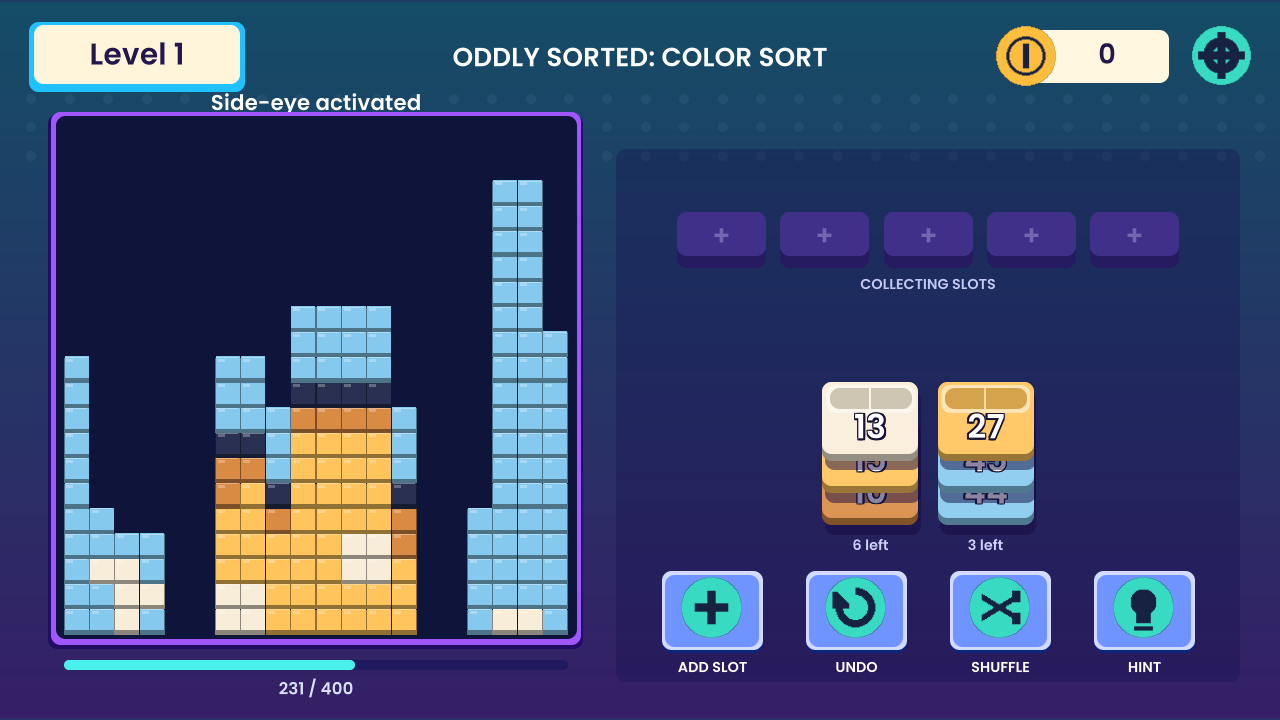 Oddly Sorted: Color Sort — screenshot 2