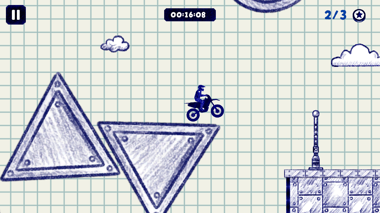 Stunt Bike 2D Paper Race — screenshot 15