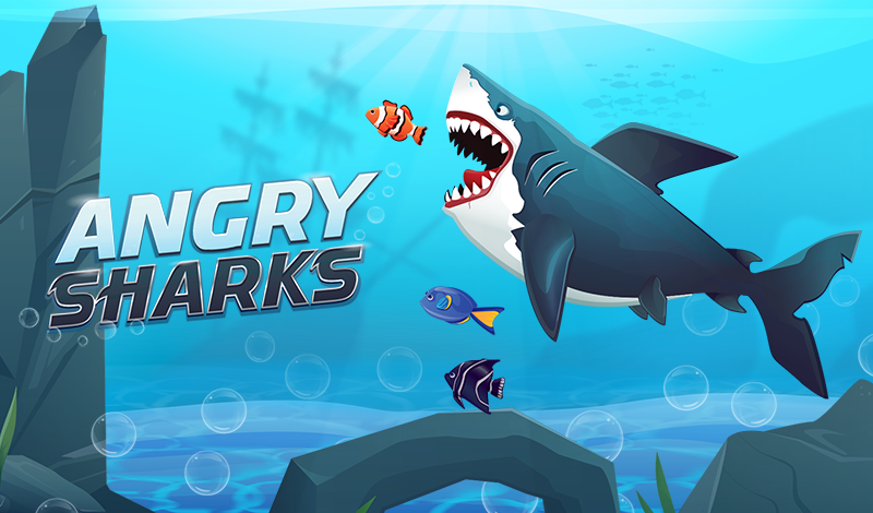 Angry Sharks game cover
