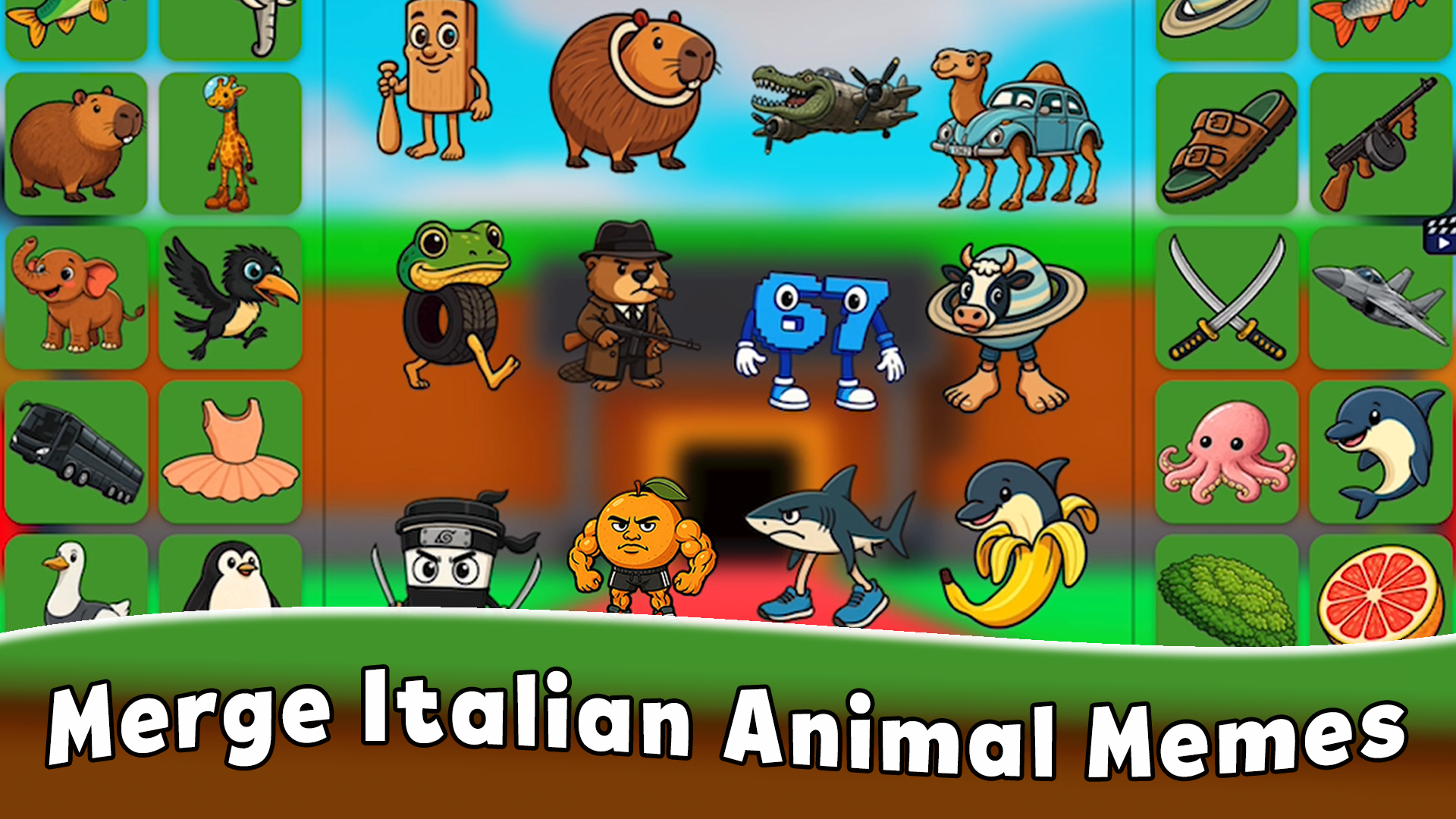 Brainrot Merge & Alchemy Italian Meme Animals — screenshot 1