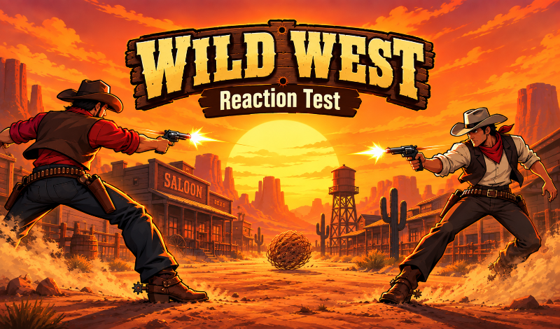 WILD WEST: Reaction test game cover