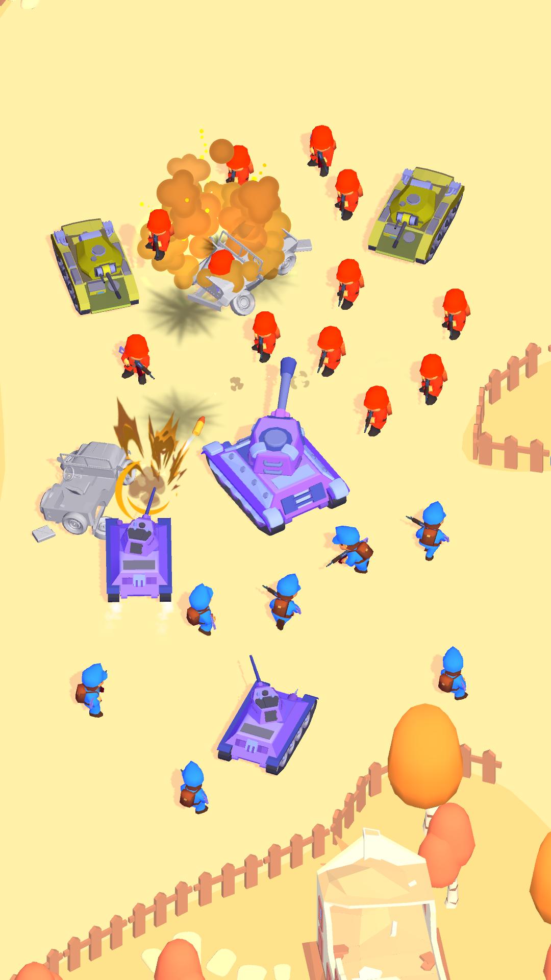 Little Commander: Red vs Blue screenshot 8