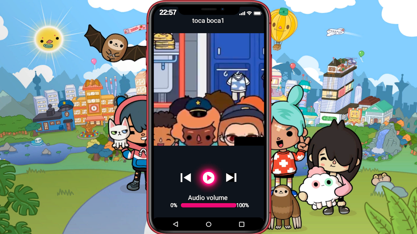What's hidden in Rita's phone in Toca and Buca! screenshot